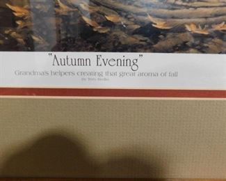 Terry Redlin Autumn Evening signed print