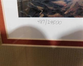 Terry Redlin numbered and signed print