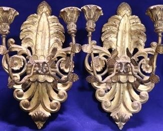 Matched pair wall sconces