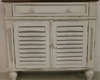 Painted shutter cabinet