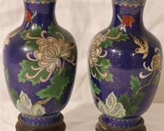 Cloisonne vases