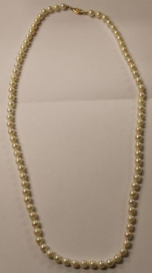 23" 14K Pearl Necklace