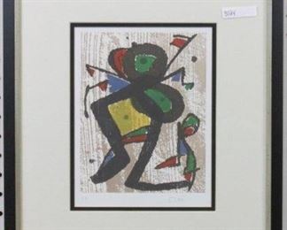Contemporary Lithograph by Joan Miro pencil signed and numbered