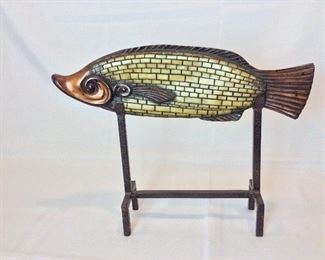 Decorative Fish, 16 1/2" W x 13" H.
