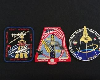 NASA Space Shuttle Mission Patches.