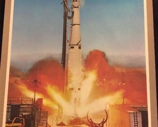 Lockheed Agena Satellite System - USAF Discoverer Program Poster.