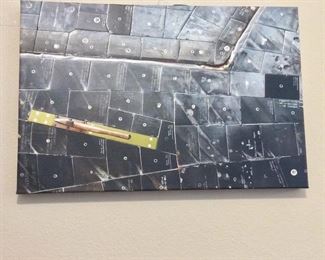 NASA Space Shuttle Photo of Tiles printed on canvas.