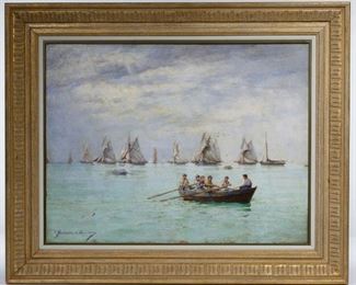 Augustin Marie Paul Marcotte de Quivieres French 1854 1907 Oil on Canvas