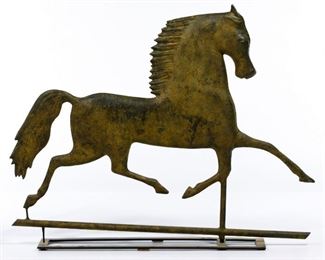 Folk Art Horse Form Weathervane Topper