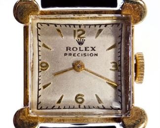 Rolex 14k Gold Case Wrist Watch