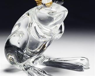 Steuben Glass Frog Prince Figurine