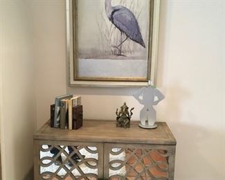 Mirror geo chest $119 each - Framed pelican art $119 each 