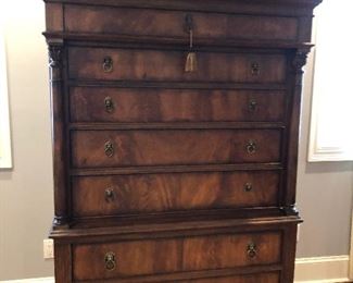 https://www.ebay.com/itm/123998490463 BG0002: Over Size Tall Chest of Drawers with Brace Lion Pulls $499 Local Pickup  
