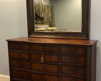 https://www.ebay.com/itm/114000148669 BG0006: Modern Tigar Oak Dresser with Mirror / Chest of Drawers $499 Local Pickup  