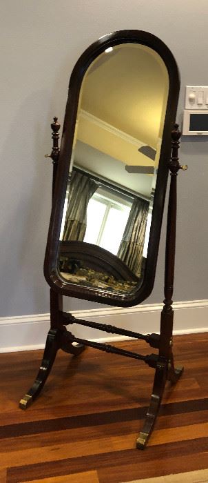 https://www.ebay.com/itm/123998514393 BG0008: Framed Wooden Mirror on Stand $125 OBO Local PIckup  