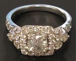 14K Ladies diamond unity ring