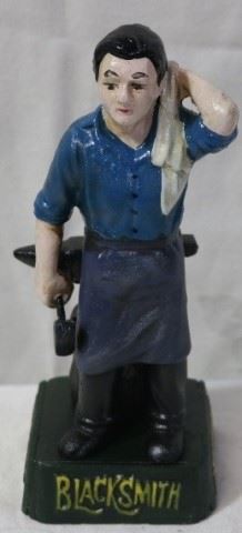 Blacksmith figure cast iron