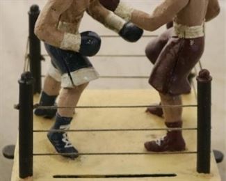 Cast iron boxing ring bank