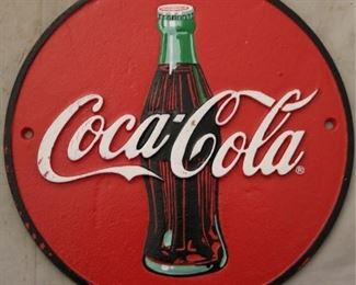 Cast Iron Coca cola sign