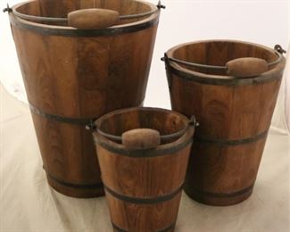 Wooden well buckets