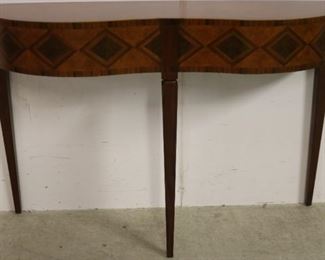 Marquetry inlaid console Modern History