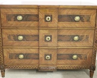 Modern History inlaid 3 drawer chest