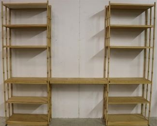 Painted Bamboo Shelves