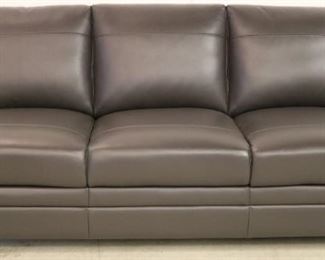 Leather Italia Fletcher charcoal sofa