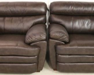 Leather Italia Scottsdale chairs brown