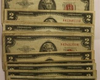 $2 Red Seal Bills