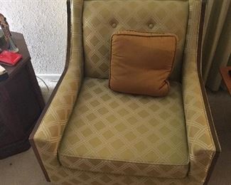 Pair of recently upholstered MCM chairs.  