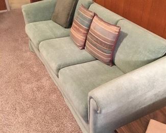 Beautiful mint green sofa.  Very good shape 