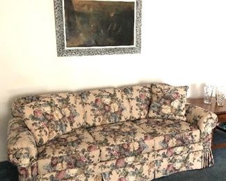 Southern Lifestyles Skirted 3-Cushion Sofa - $85