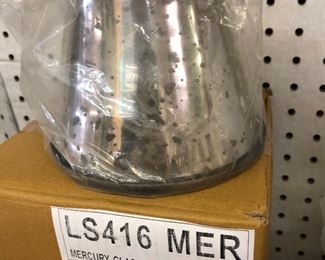 Mercury glass lamp shades for a chandelier fixture NIB