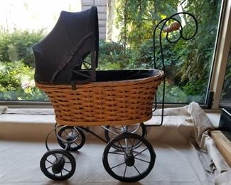 Small vintage baby buggy