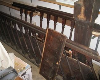 Stair railing, panels and post