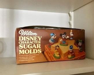 Disney vintage sugar molds in box