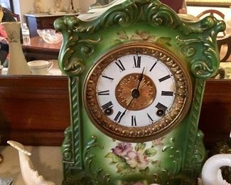 Gorgeous old porcelain clock