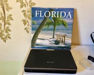 Portable Sony DVD player, nice book on Florida 