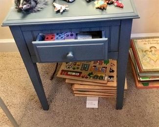 Pretty little table with drawer, toys