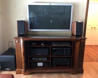 Cabinet, Electronics - Sonos Faber, Marantz, Sony (Speakers - not for sale), TV