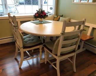 Kitchen Table w/ 2 Chairs & 2 Benches