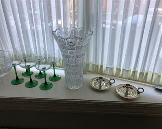 Vase, Stemware, Candleholders