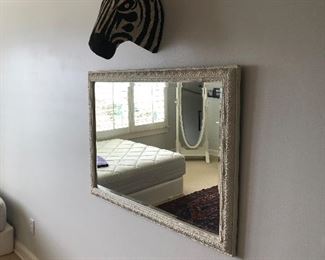 mirror $220, papier mache zebra $40