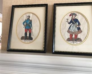 close up of the soldier prints