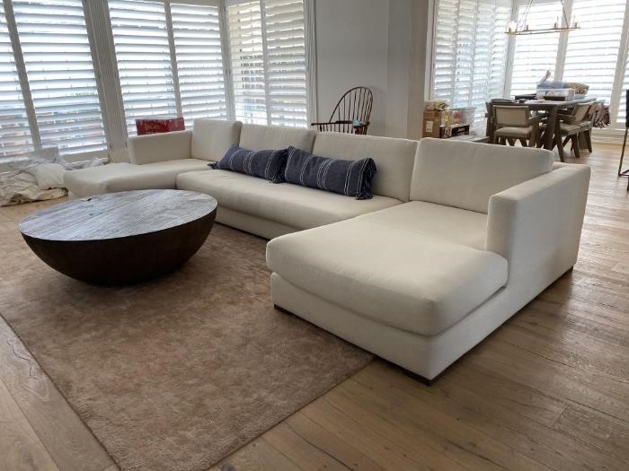 Restoration Hardware Maddox Linen Sofa