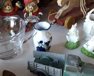 Antique metal toy truck