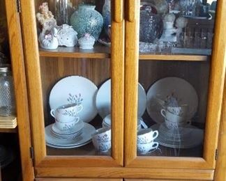 Oak china cabinet