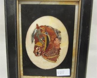Inlaid stone small art of horse - Ellie Fernald collection