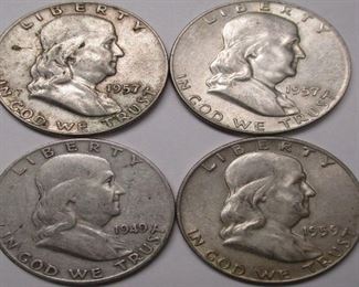 U.S. Silver Franklin halves